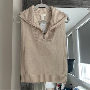 NWT H&M Side Slit Sweater Tank